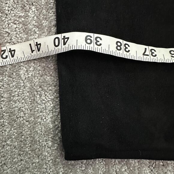 Calvin Klein Dress Womens 10 Black Zip Front Sheath Holiday Party Velvet Velour - Picture 11 of 13